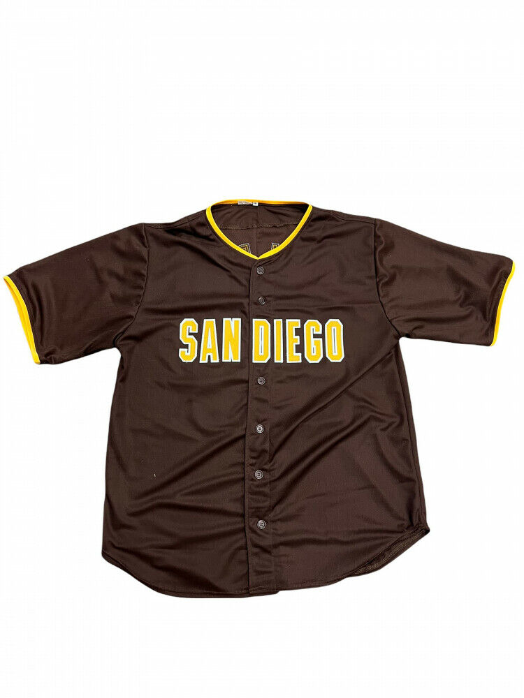 Fernando Tatis Jr Autographed Slam Diego San Diego White Pinstripe Custom  Baseball Jersey - JSA COA