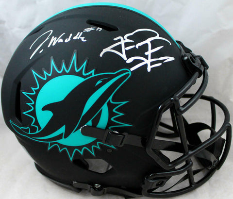 Waddle/Tagovailoa Signed Dolphins F/S Eclipse Speed Authentic Helmet-Fanatics