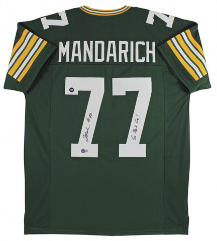 Tony Mandarich Signed Green Bay Packers Jersey Inscribed "Go Pack Go!" (Beckett)