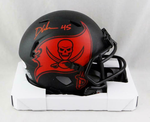 Devin White Signed Tampa Bay Bucs Eclipse Mini Helmet - Beckett W Auth *Red