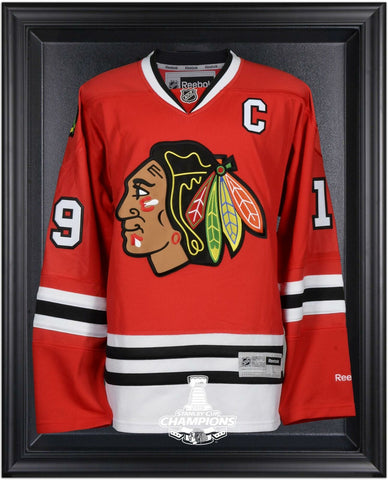 Chicago Blackhawks 2015 Stanley Cup Champs Black Framed Jersey Display Case