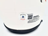Justin Fields Autographed Bears Lunar Eclipse Mini Helmet Beckett QR WL62751