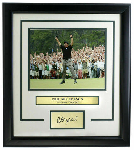 Phil Mickelson Framed 8x10 Golf Photo w/Laser Engraved Signature