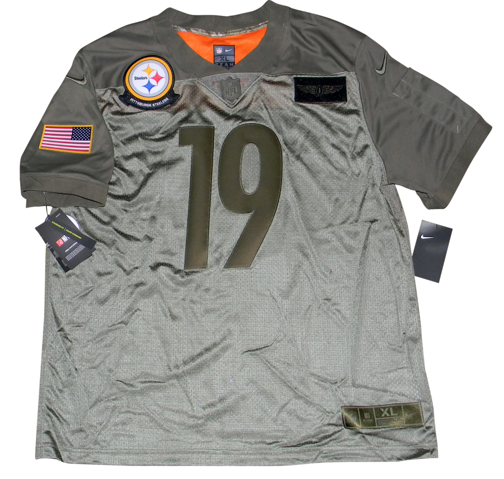 JUJU SMITH-SCHUSTER SIGNED PITTSBURGH STEELERS #19 SALUTE TO SERVICE N –  Super Sports Center