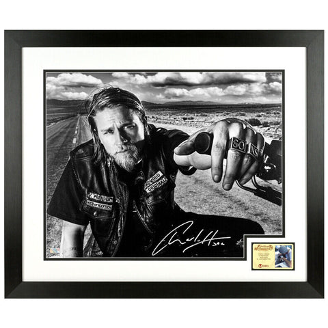 Charlie Hunnam Autographed Sons of Anarchy Open Road 16x20 Framed Photo