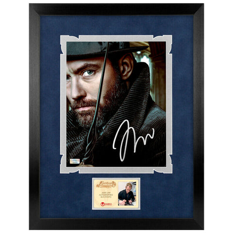 Jude Law Autographed Fantastic Beasts Albus Dumbledore 8x10 Framed Photo