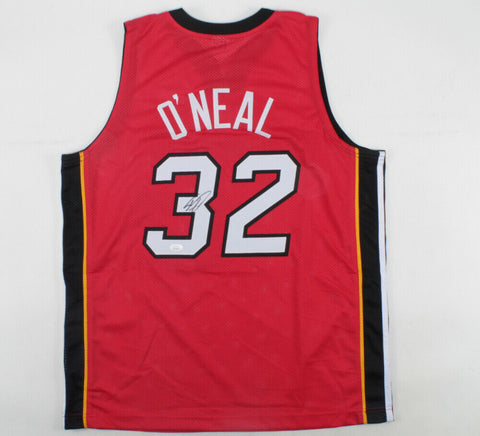 Shaquille O'Neal Signed Miami Heat Jersey (JSA COA) 4xNBA Champ 2000-2002,2006
