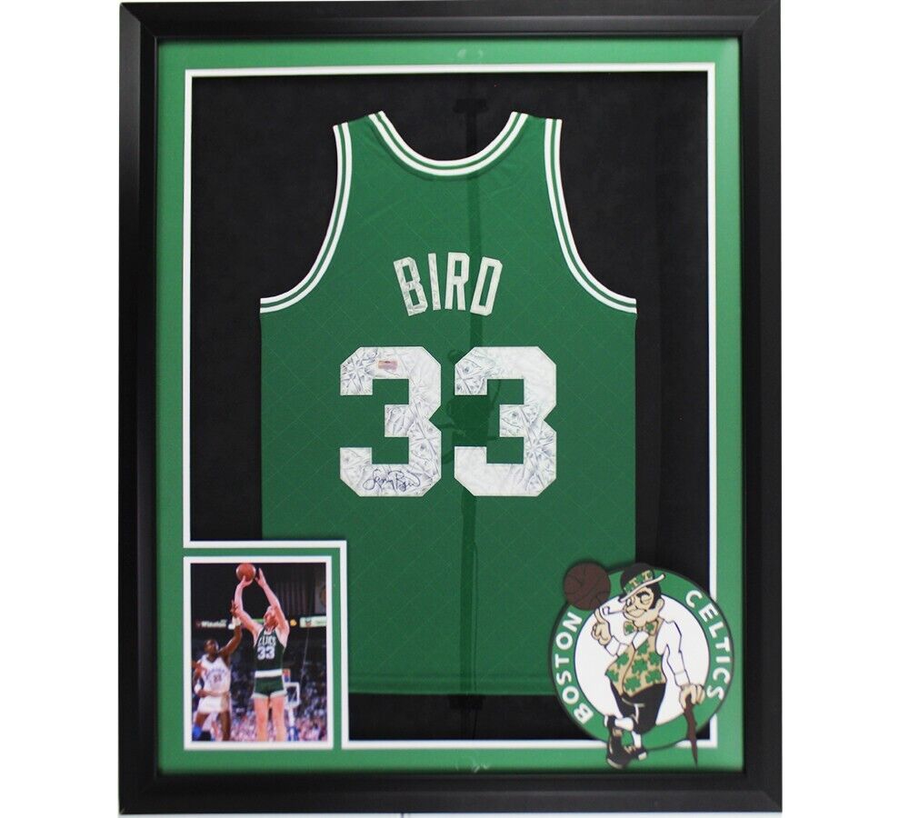 Larry Bird Autographed Boston Celtics Mitchell and Ness Basketball Jersey - BAS COA