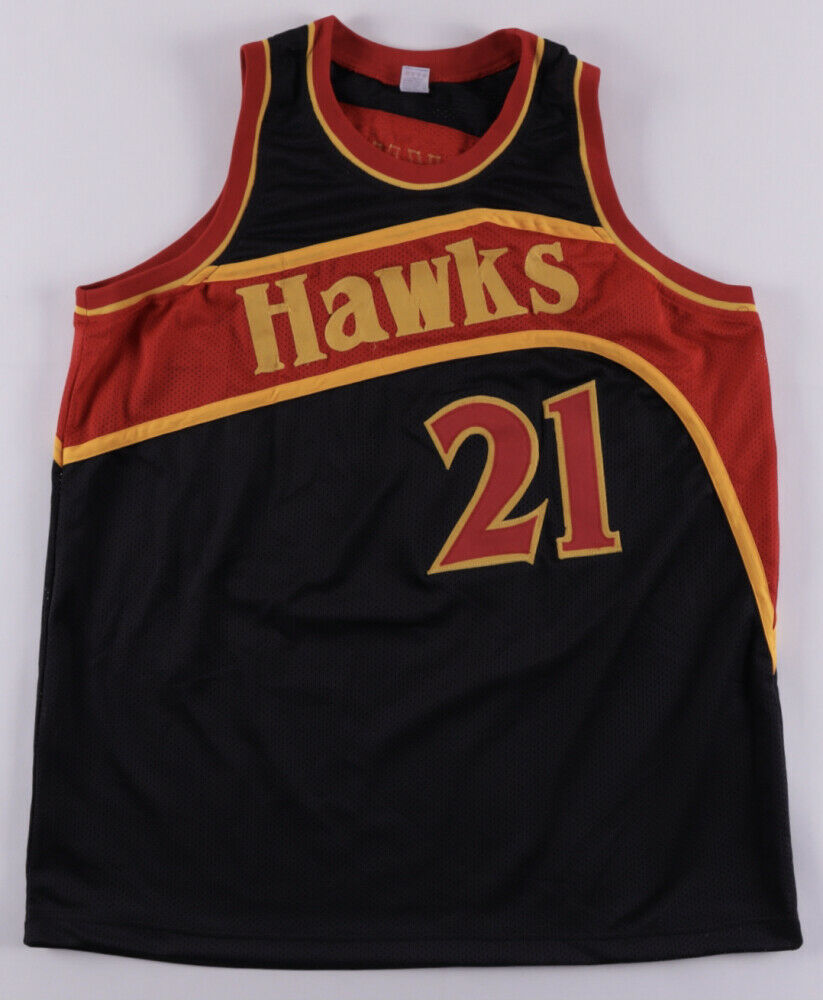 Dominique Wilkins Signed Atlanta Hawks Custom On Court Style Jersey (P –  Super Sports Center