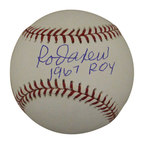 Rod Carew Autographed California Angels OML Baseball AL ROY BAS 28588