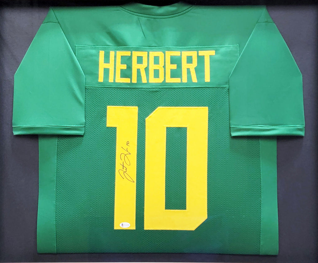Justin Herbert Signed Authentic Nike Salute To Service Jersey BAS
