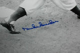 Duke Snider Autographed LA Dodgers16x20 B&W Swinging Photo- JSA Authenticate