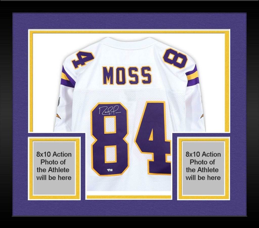 Randy Moss Autographed and Framed New England Patriots Jersey