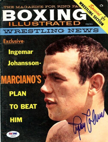 Ingemar Johansson Autographed Boxing Illustrated Magazine Cover PSA/DNA #S49204