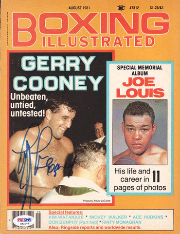 Gerry Cooney Autographed Boxing Illustrated Magazine Cover PSA/DNA #S42148