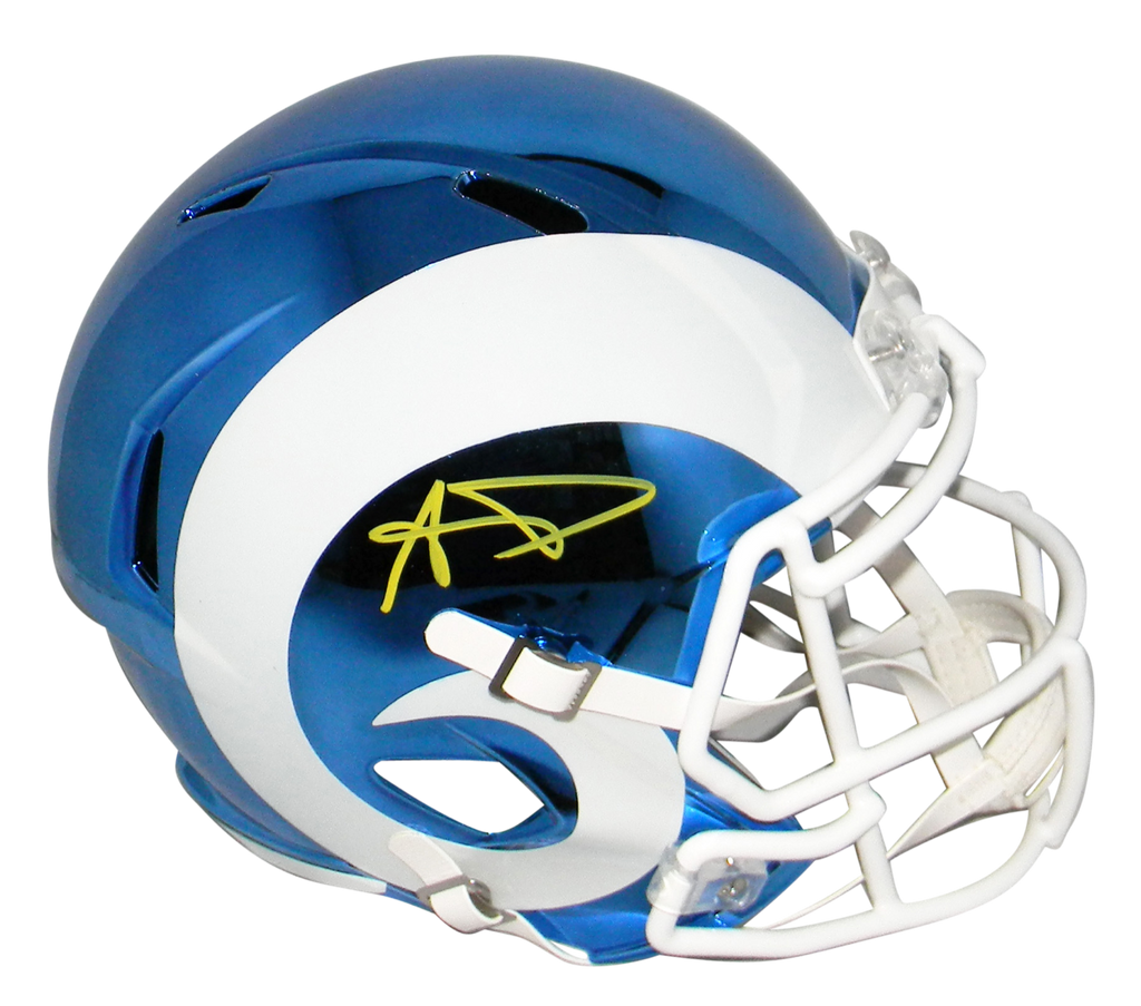 rams blue and white helmet
