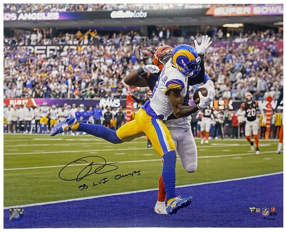 ODELL BECKHAM Jr. Autographed 'SB LVI Champs' Rams 16' x 20' Photo FAN –  Super Sports Center