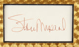 Stan Musial Signed 12x36 Custom Matted Cut Display (Beckett) St Louis Cardinals