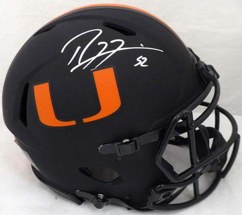 RAY LEWIS AUTOGRAPHED ECLIPSE MIAMI FULL SIZE AUTHENTIC HELMET BECKETT 185804