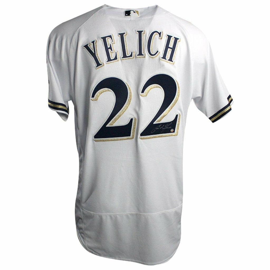 CHRISTIAN YELICH Autographed Milwaukee Brewers Authentic White Jersey –  Super Sports Center