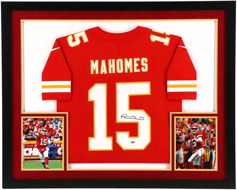 Patrick Mahomes Kansas City Chiefs SM Deluxe FRMD Signed Red Nike Limited Jersey