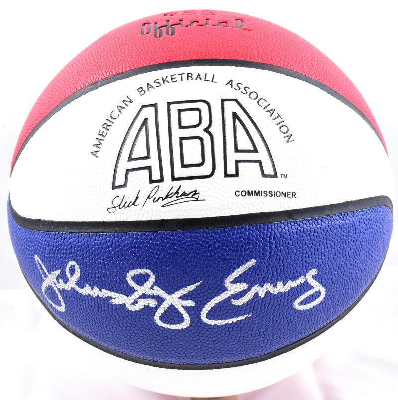 Julius Erving Signed Full-Size Spalding ABA Basketball (Beckett LOA)