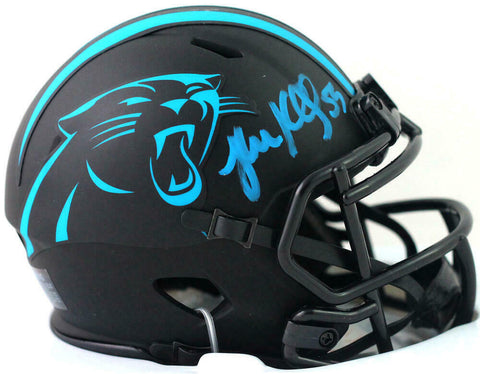 Luke Kuechly Signed Carolina Panthers Eclipse Mini Helmet - Beckett W Auth *Blue