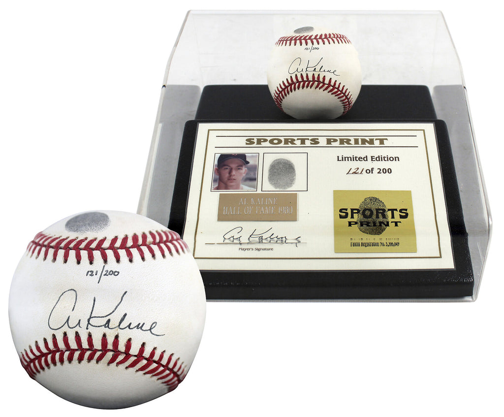 Tigers Al Kaline Signed Thumbprint Baseball LE #'d/200 w/ Display Case –  Super Sports Center