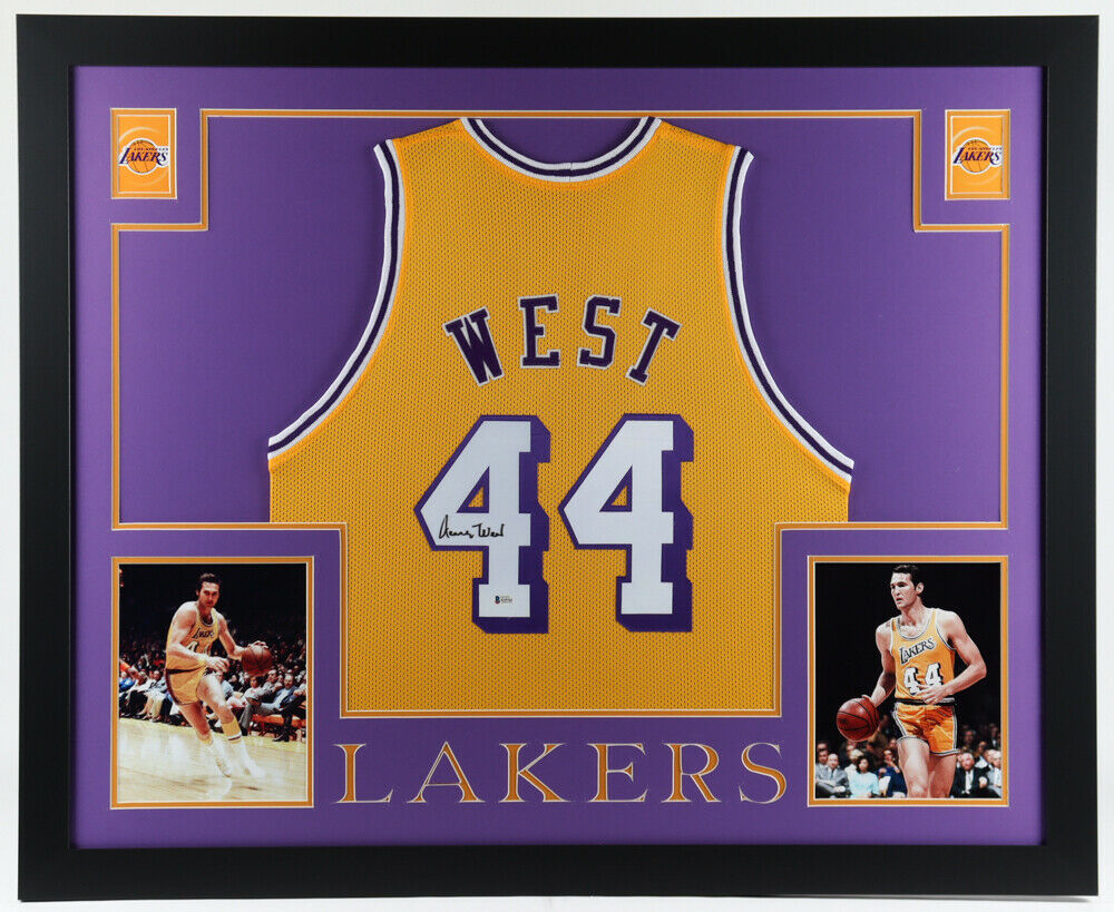 Jerry West Signed Los Angeles Lakers Custom Jersey JSA COA