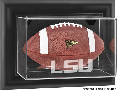 LSU Tigers Black Framed Wall Mounted Football Display Case