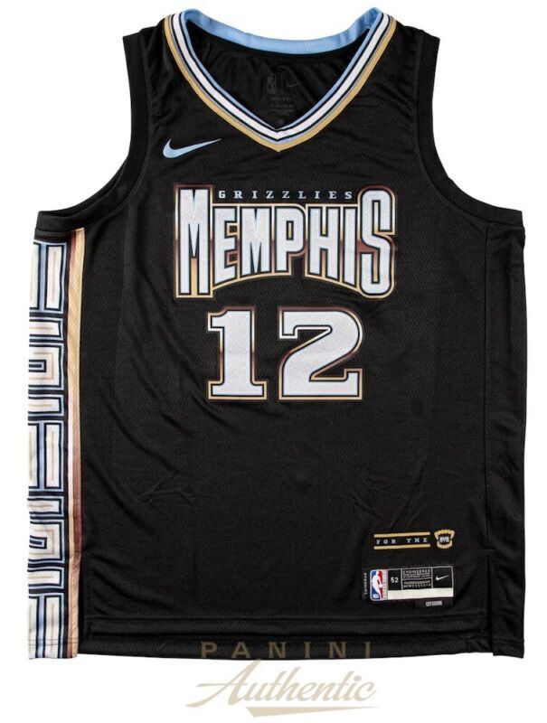 Ja Morant Autographed Memphis Grizzlies Jersey signed Nike 52 Panini  Authentic