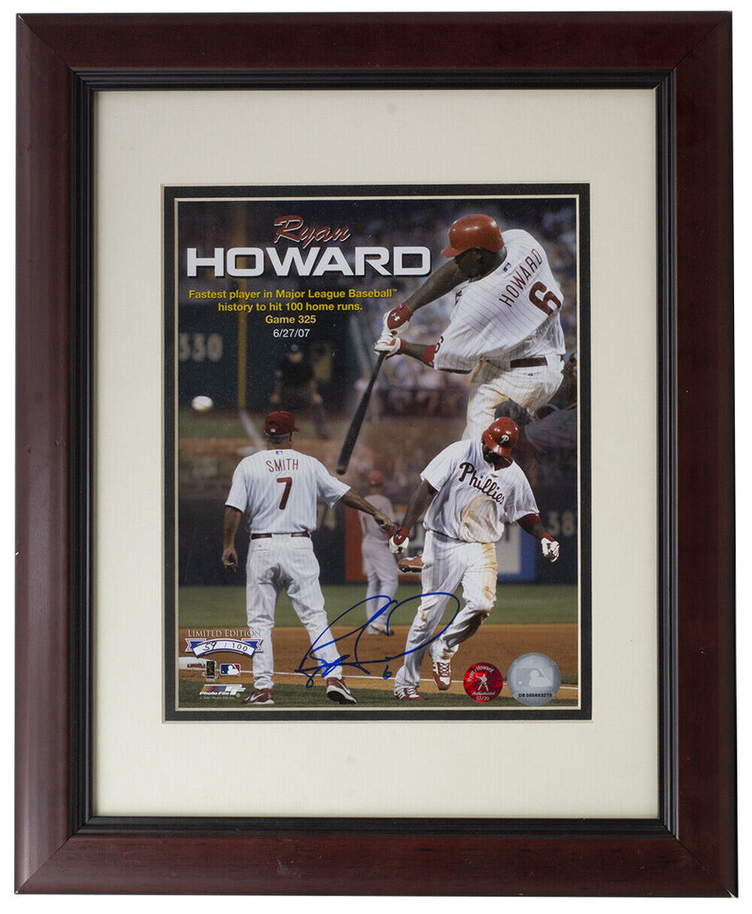 Ryan Howard Philadelphia Phillies Signed Framed 8x10 Photo Ryan Howard –  Super Sports Center