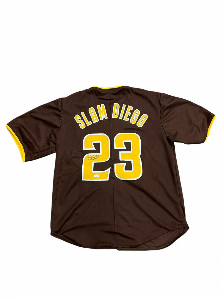 Fernando Tatis Jr Autographed Slam Diego San Diego White Pinstripe Custom  Baseball Jersey - JSA COA