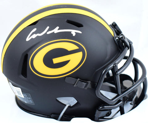 Christian Watson Autographed Packers Eclipse Speed Mini Helmet-Beckett W Holo