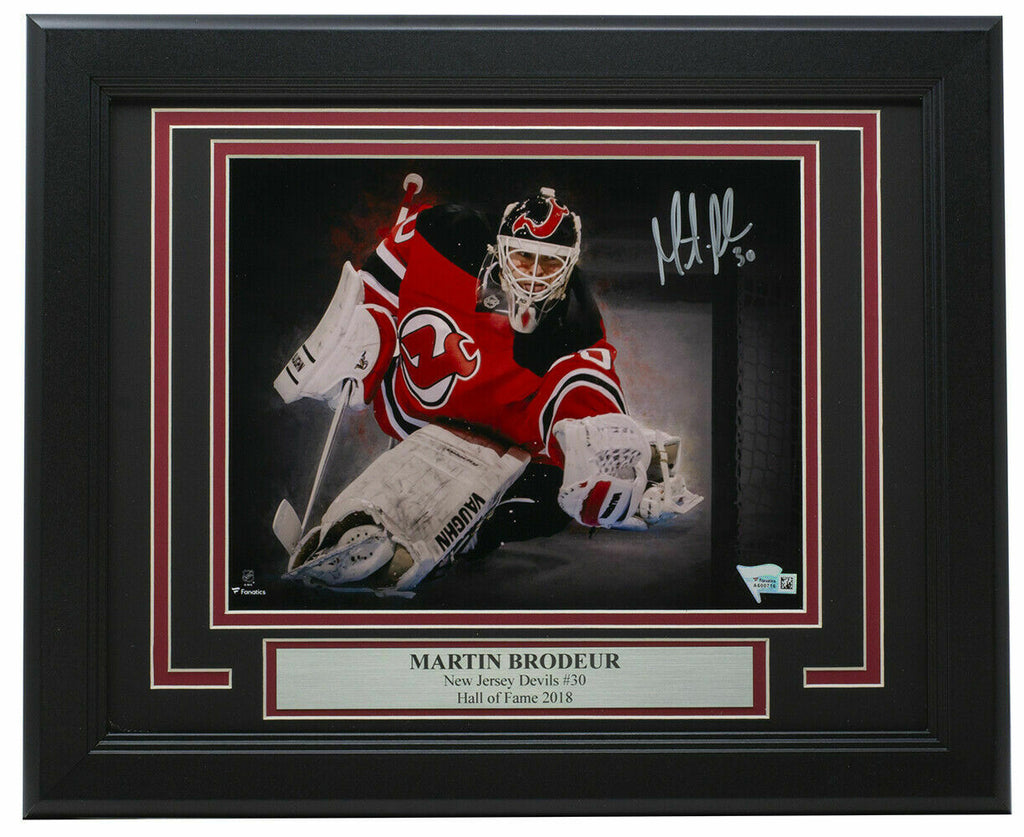 Martin Brodeur Signed Framed New Jersey Devils 11x14 Hockey Photo JSA