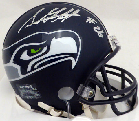 SHAQUILL GRIFFIN AUTOGRAPHED SEAHAWKS MINI HELMET IN SILVER MCS HOLO 134387