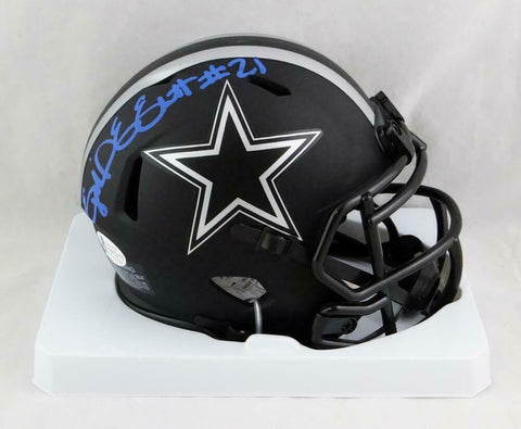 Ezekiel Elliott Signed Dallas Cowboys Eclipse Mini Helmet - Beckett W Auth *Blue