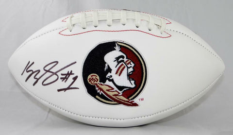 Kelvin Benjamin Autographed Florida State Seminoles Logo Football- Beckett Auth