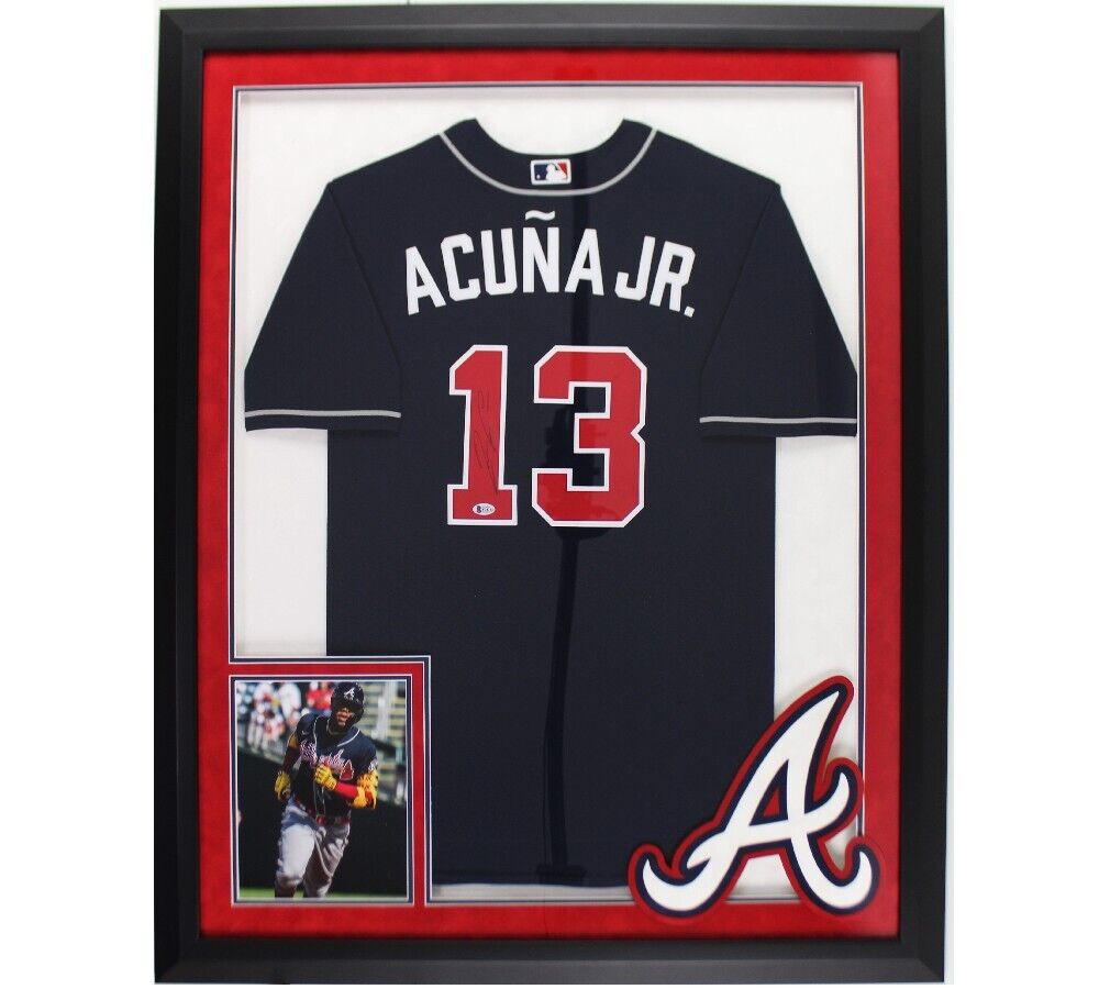 Ronald Acuna Jr. Signed Atlanta Braves LED Framed Nike Blue MLB Jersey –  Super Sports Center
