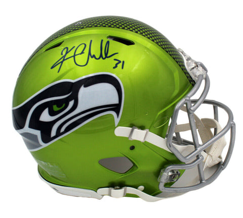 Kam Chancellor Signed Seattle Seahawks Speed Authentic Flash NFL Helmet