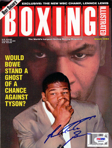 Riddick Bowe Autographed Boxing Illustrated Magazine Cover PSA/DNA #Q95933