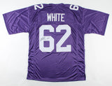 Ed White Signed Minnesota Vikings Jersey (JSA COA) 4xPro Bowl Offensive Lineman