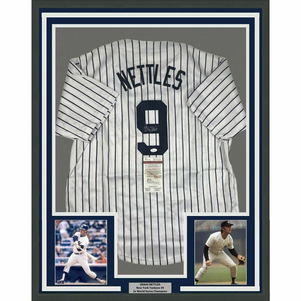 FRAMED Autographed/Signed GRAIG NETTLES 33x42 Yankees Pinstripe Jersey –  Super Sports Center