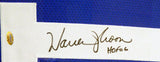 SEAHAWKS WARREN MOON AUTOGRAPHED FRAMED BLUE JERSEY "HOF 06" MCS HOLO 131916