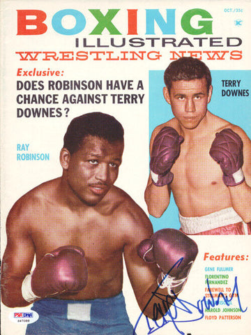 Terry Downes Autographed Boxing Illustrated Magazine Cover PSA/DNA #S47088