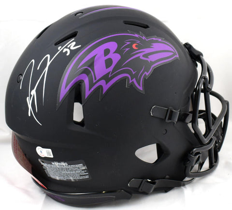 Ray Lewis Autographed Ravens F/S Eclipse Speed Authentic Helmet-Beckett W Holo
