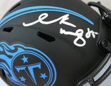 Derrick Mason Autographed Titans Eclipse Speed Mini Helmet-Beckett W Hologram