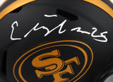 Elijah Mitchell Autographed 49ers Eclipse Speed Mini Helmet- Beckett W Hologram