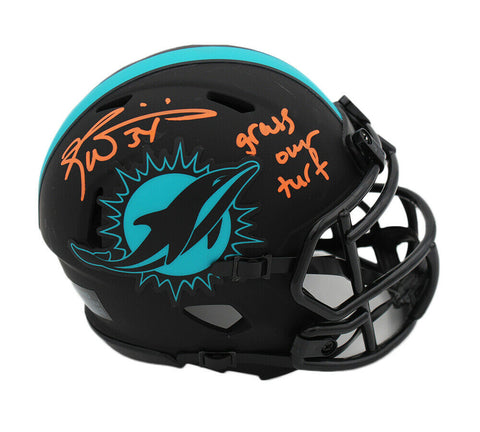 Ricky Williams Signed Miami Dolphins Speed Eclipse NFL Mini Helmet w "Grass/Turf