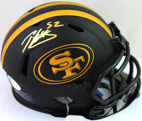 Patrick Willis Autographed SF 49ers Eclipse Speed Mini Helmet- Beckett W *Gold